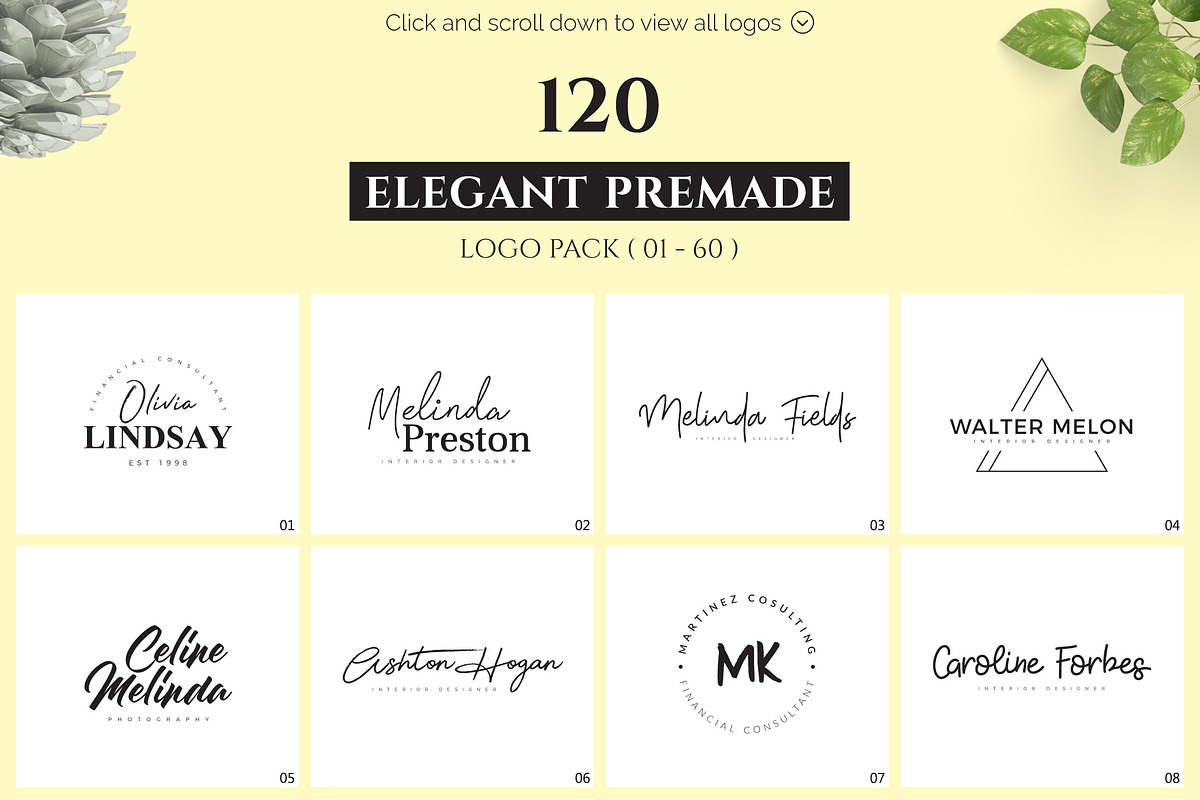 640 Premade Logos Mega Bundle, a Branding & Logo Template by XpertgraphicD (Photo 5 of 109)