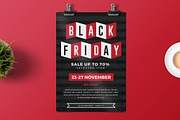 Black Friday Retro, a Flyer Template by Tokosatsu (Thumbnail 1 of 4)