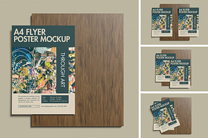A4 poster Flyer Mockup, an Advertising Mockup by Twins_studio926