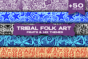 Vintage Fruits Folk Art, a Decorative Illustration by devastd (Thumbnail 1 of 27)