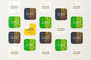 Square Sticker Mockup, a Packaging Mockup by zpackcreative (Thumbnail 4 of 6)