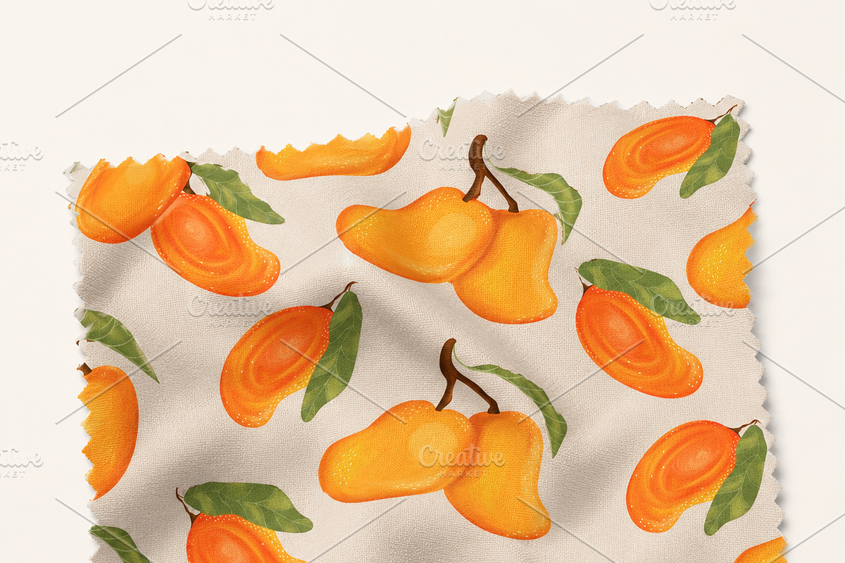 Whimsical Fruit Seamless Pattern Set, a Decorative Illustration by Oleksandra Illustrates (Photo 8 of 10)