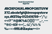 Swosh - Geometric Display Font, a Sans Serif Font by Pipello Grafik (Thumbnail 11 of 14)