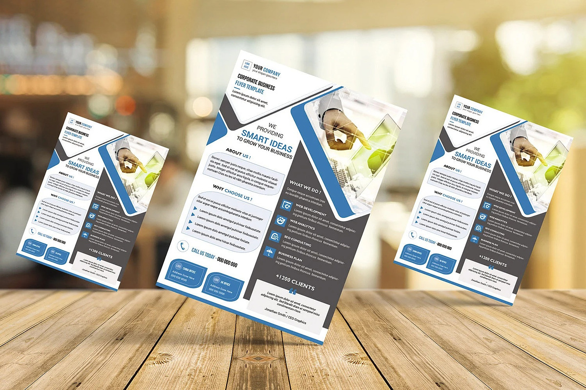 Corporate Flyer, a Flyer Template by retrographix (Photo 3 of 3)