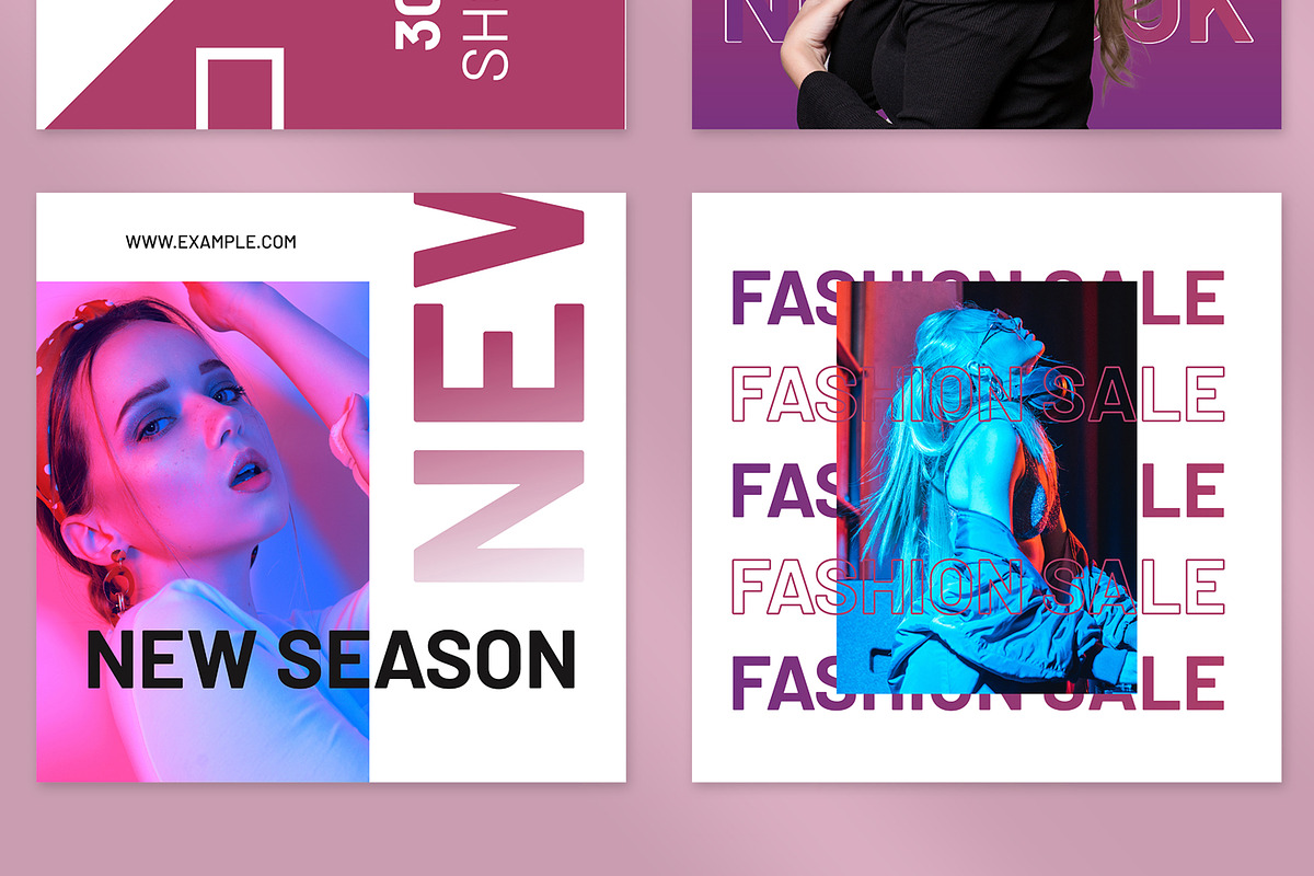 Fashion Neon Social Media Post, a Social Media Template by ContestDesign (Photo 5 of 5)