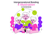 4 Intergenerational Bonding, a Person Illustration by denayunebgt (Thumbnail 1 of 4)