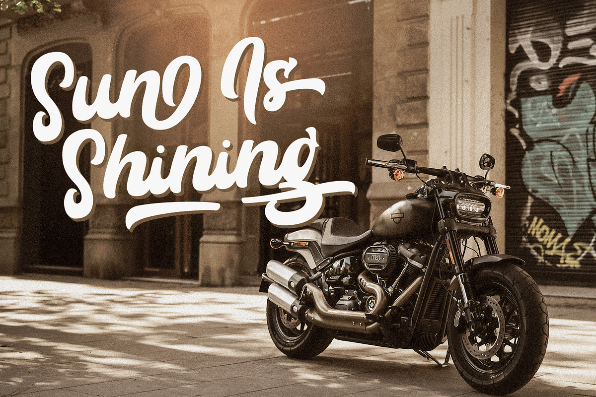 Rayhue - Retro Bold Script Font, a Script Font by StringLabs (Photo 5 of 8)