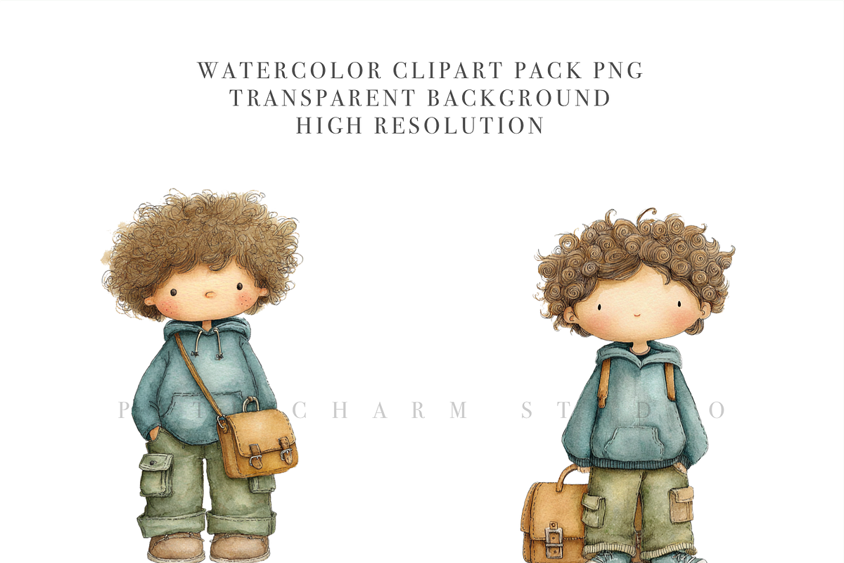 50 Back to School Clipart PNG, a Decorative Illustration by Pati Charm Studio (Photo 5 of 8)