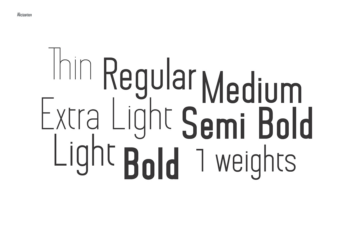 Alicization - Sans Serif preview 3