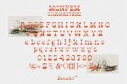 Monfem, a Sans Serif Font by Damelev (Thumbnail 10 of 10)