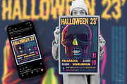 Halloween Skull 01 – Poster, Flyer, a Flyer Template by pixelsao (Thumbnail 1 of 2)