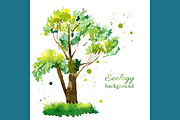 №138 Summer Green Tree And Grass, a Decorative Illustration by Rasveta (Thumbnail 8 of 9)