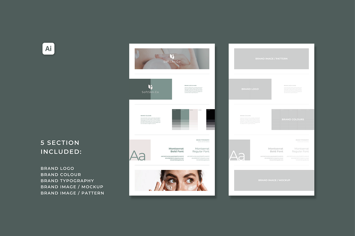 Brand Board / Sheet Template, a Templates & Theme by Swyn.Studio (Photo 2 of 7)