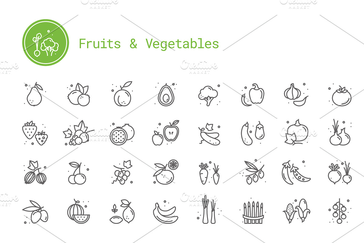 Gardening & Agriculture Linear Icons, an Outline Icon by Nuburu (Photo 3 of 4)