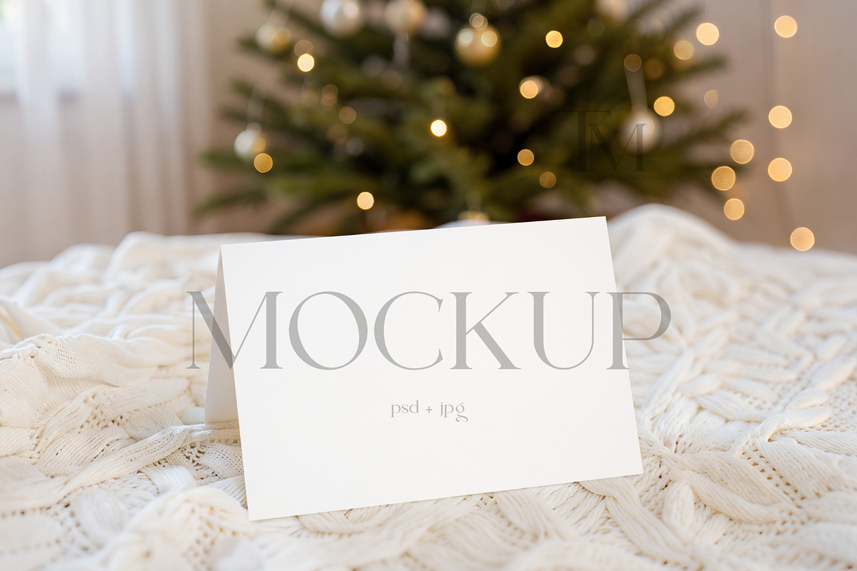 Winter 5x3.5 Card PSD Mockup, a Product Mockup by TatiMockup (Photo 1 of 4)