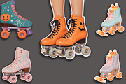 Halloween Roller Skates Clipart, an Object Graphic by Jakayla Digital Co (Thumbnail 8 of 15)