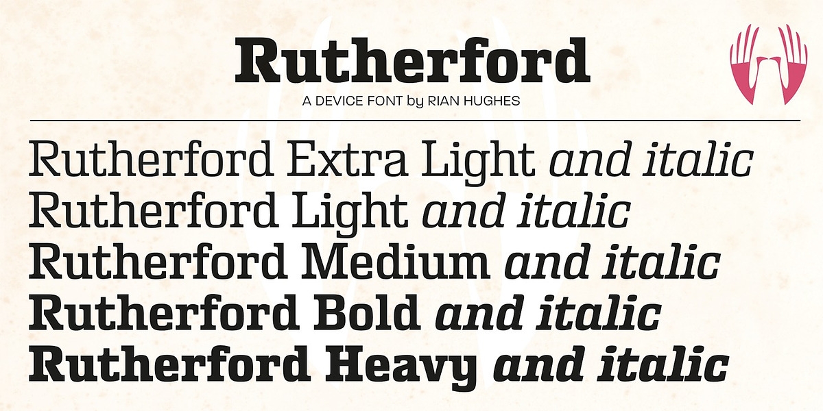 Rutherford, a Serif Font by Device (Photo 3 of 6)