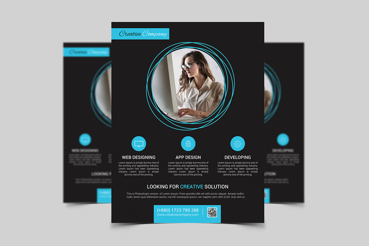App Design Agency  Flyer, a Business Card Template by ideaz_sabbir (Photo 3 of 6)