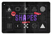 150 Retro-Futuristic Textured Shapes, an Object Graphic by Samolevsky (Thumbnail 1 of 17)