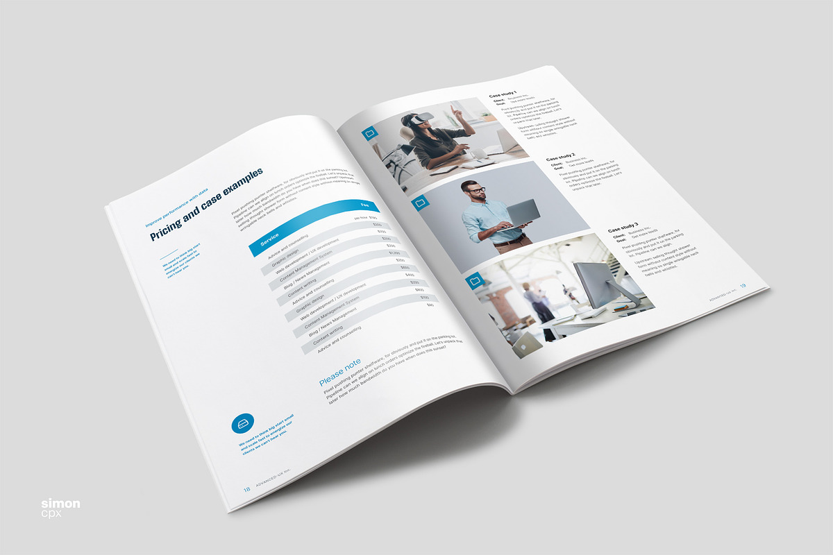 ADVANCED / Brochure Template, a Brochure Template by Type Here Studio (Photo 4 of 15)