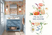 Wildflowers watercolor flowers birds, a Decorative Illustration by Yuliya Derbisheva (Thumbnail 2 of 14)