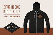 Zipup Hoodie Mockup, a Hoody Mockup by The Mock Shop (Thumbnail 1 of 2)