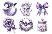 Lavender Halloween Clipart, an Illustration by Daily.Designs (Thumbnail 5 of 5)