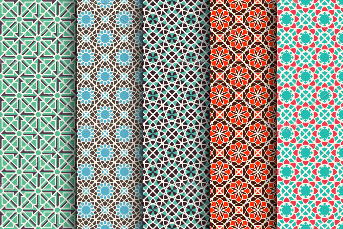 Moroccan Seamless Patterns, a Pattern Graphic by dacascas (Photo 3 of 5)