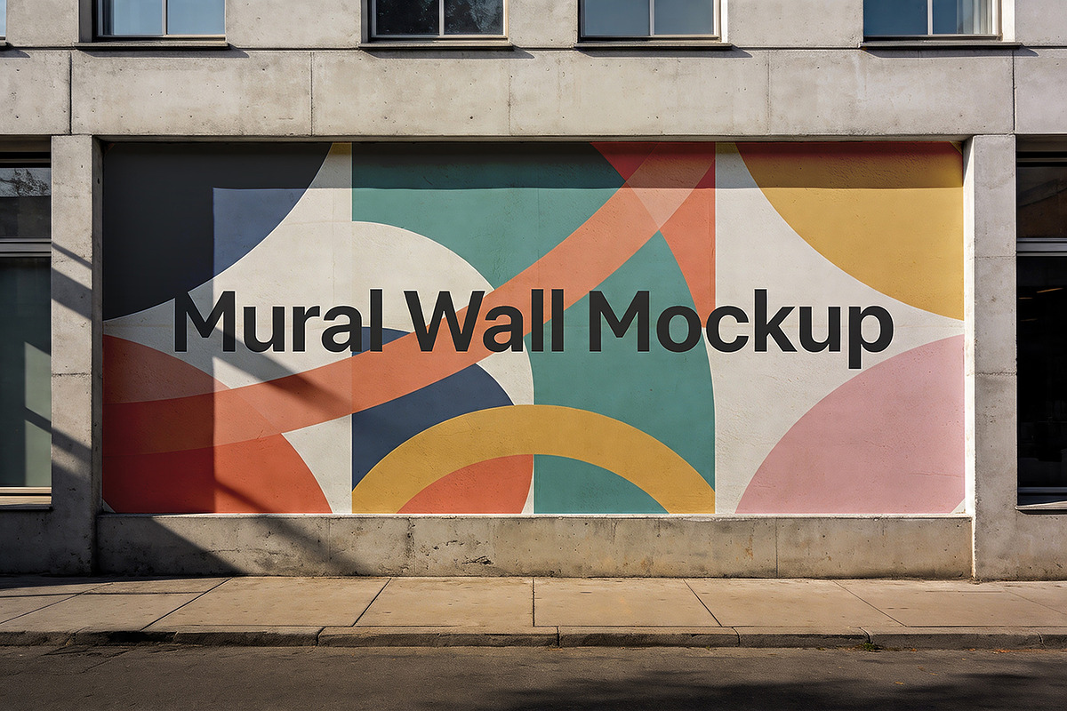 Mural Wall Mockup, an Advertising Mockup by Pitchlook.Studio (Photo 4 of 5)