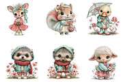 Spring Kids Cartoon Characters, a Seasonal Illustration by CreationArt (Thumbnail 3 of 5)