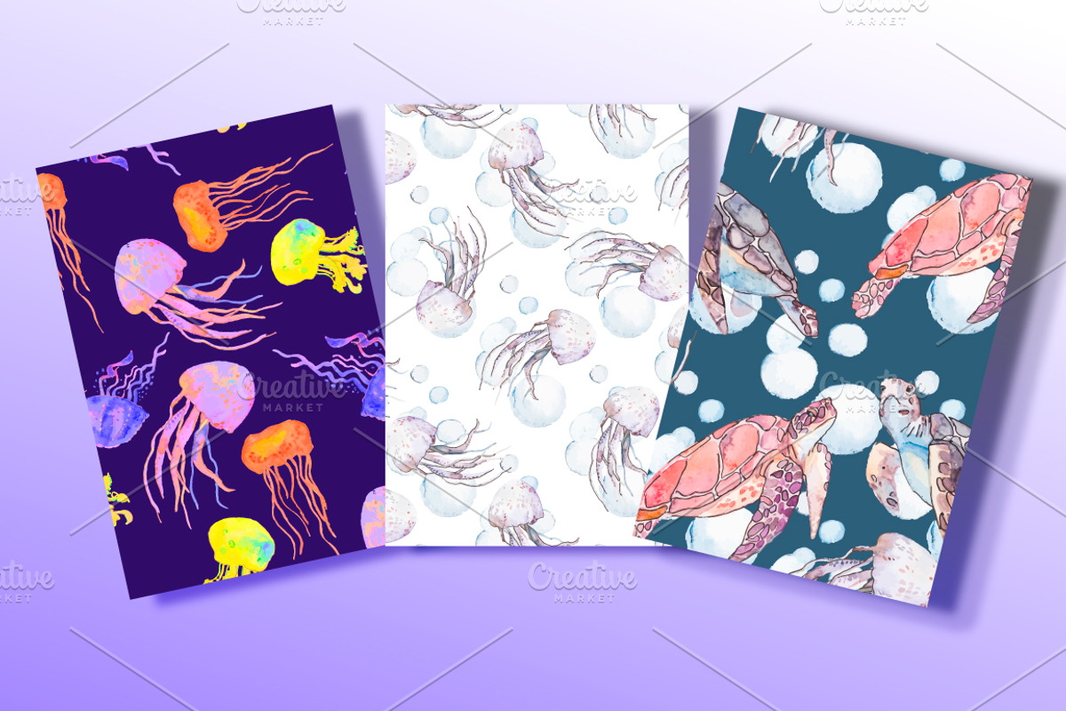 Sea patterns & Isolated objects, an Animal Illustration by Elizaveta (Photo 3 of 5)