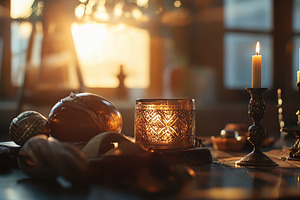Traditional Jewish decorative items, a Photo by Pavel_design