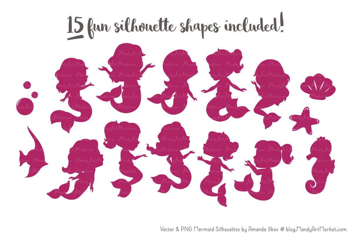 Mermaid Silhouettes in Bohemian, an Illustration by Amanda Ilkov (Photo 2 of 3)