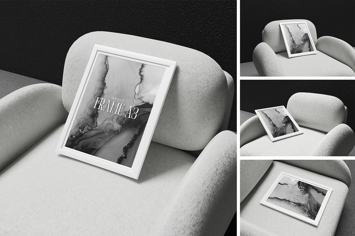 Frame A3 mockup, an Advertising Mockup by swsi-studio (Photo 1 of 5)
