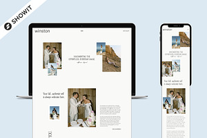 Minimal Showit Website Template
