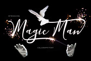 Magic Man, a Script Font by Font Bundles (Thumbnail 1 of 7)