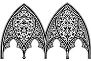 Luxury Vintage Iron Arch Double Gate, an Object Graphic by Creativeshirt (Thumbnail 11 of 12)