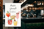 Winter Drinks Christmas Cocktails, a Food Illustration by Catch the Dream Art (Thumbnail 5 of 8)