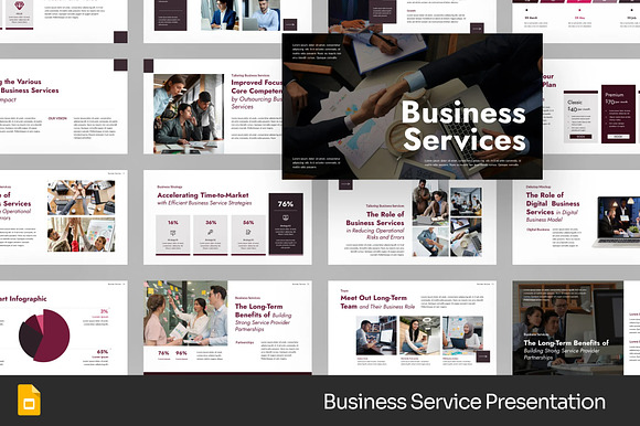 Business Service Powerpoint, GSLides preview 3