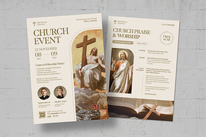 Church Event Flyer Template, a Flyer Template by BrandPacks