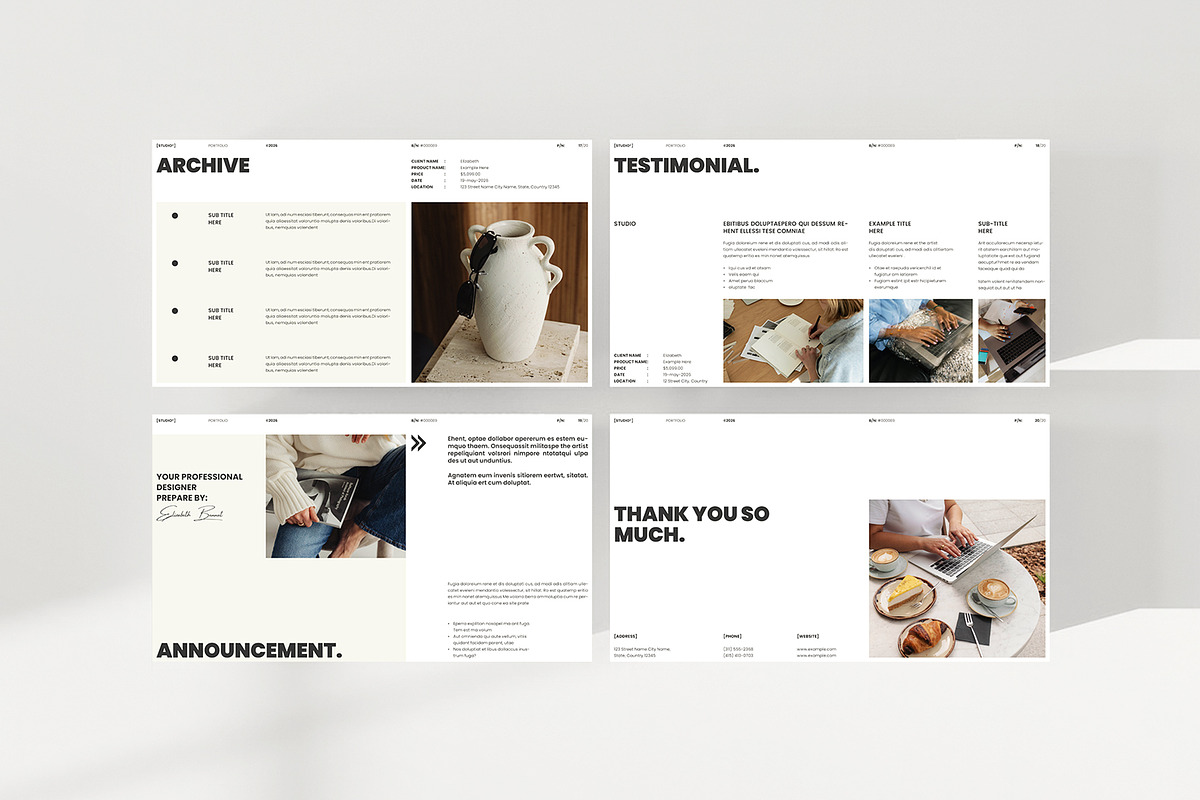 Brand Portfolio Presentation Design, a Presentation Template by ArtisanaAura (Photo 13 of 13)