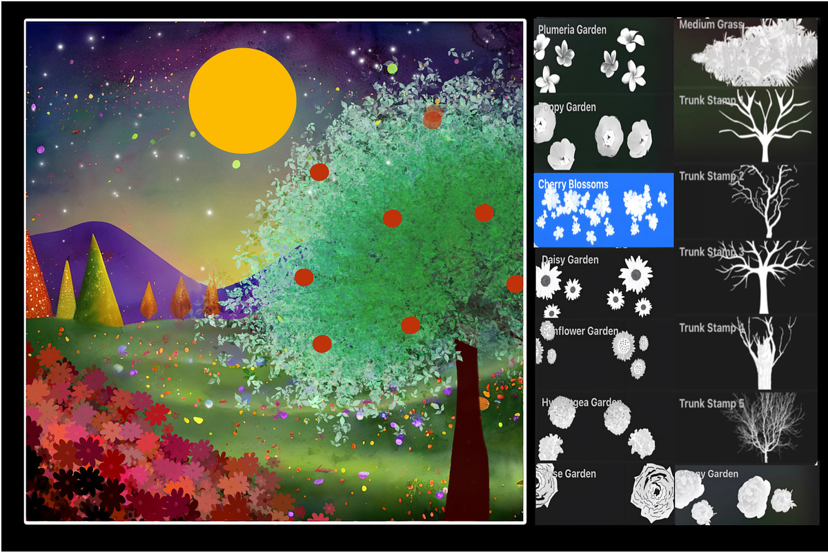 Garden & Orchard Procreate Brushes, a Brush Add-On by Willow & Wheat (Photo 3 of 4)
