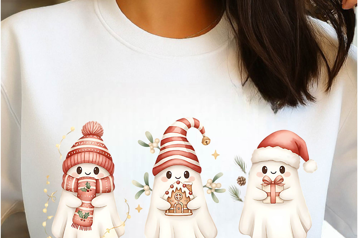 Christmas Ghost PNG Clipart, an Object Graphic by Digi_Design_World (Photo 4 of 4)