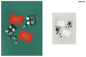 Christmas Greeting Cards Mockups 001