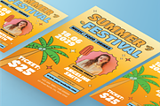 Retro Summer Music Flyer Set, a Flyer Template by Annora Studio (Thumbnail 6 of 6)