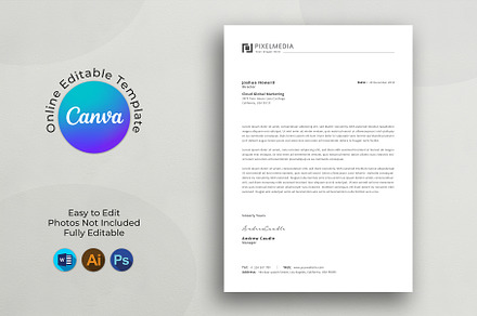 Letterhead, a Stationery Template by DesignDevisers