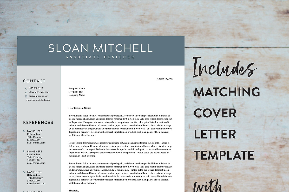 Creative Resume Template for Word, a Resume Template by SharpResumeFoundry (Photo 2 of 4)