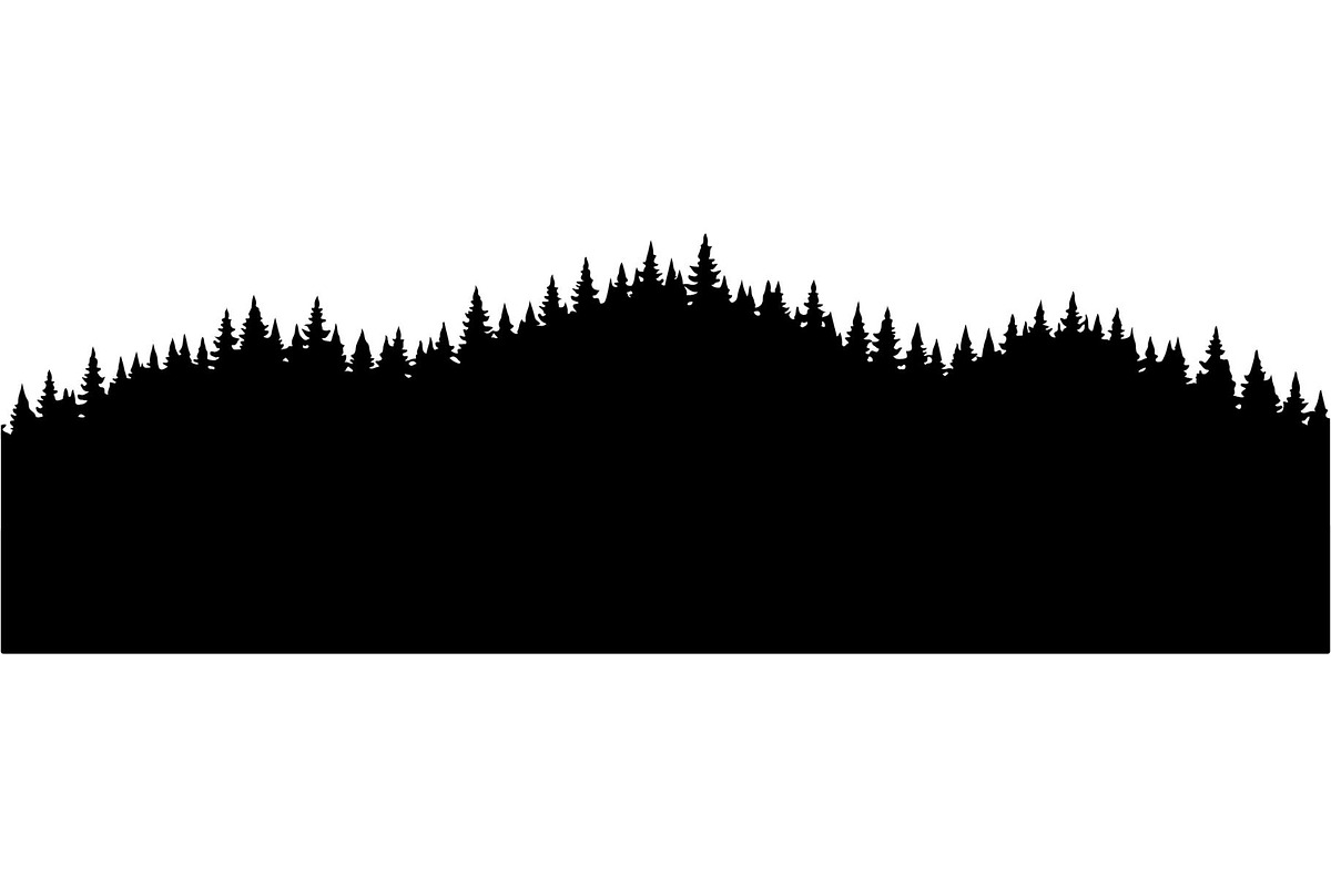 Woodland Landscape Silhouette, an Object Graphic by Creativeshirt (Photo 10 of 18)