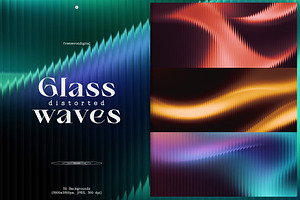 Glass Distorted Waves Backgrounds, a Texture Graphic by Freezerondigital