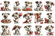 Whimsical Summer Dog Clipart, an Illustration by OK Design (Thumbnail 3 of 6)